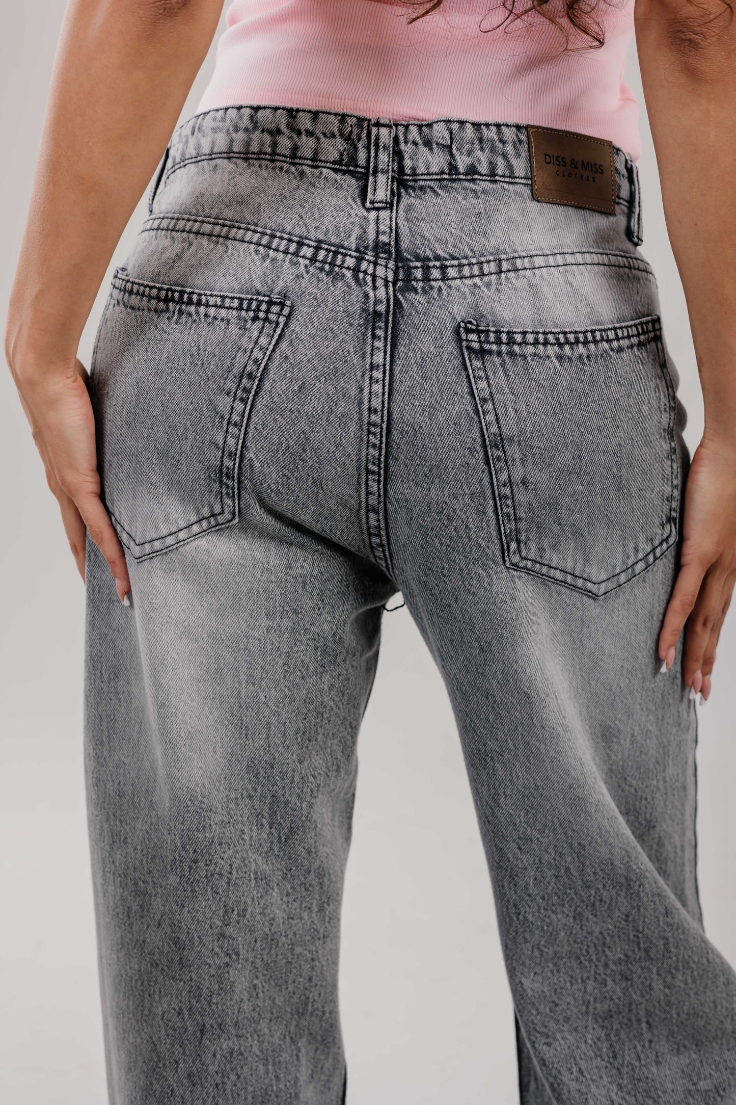 Straight Leg Denim Grey