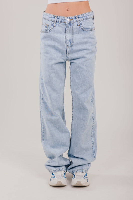 Straight Leg Denim Light Blue