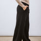 Straight-leg sweat Pants Black