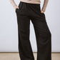 Straight-leg sweat Pants Black