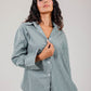 Poplin Olive Shirt White Stripe