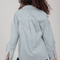Poplin White Shirt Olive Stripe