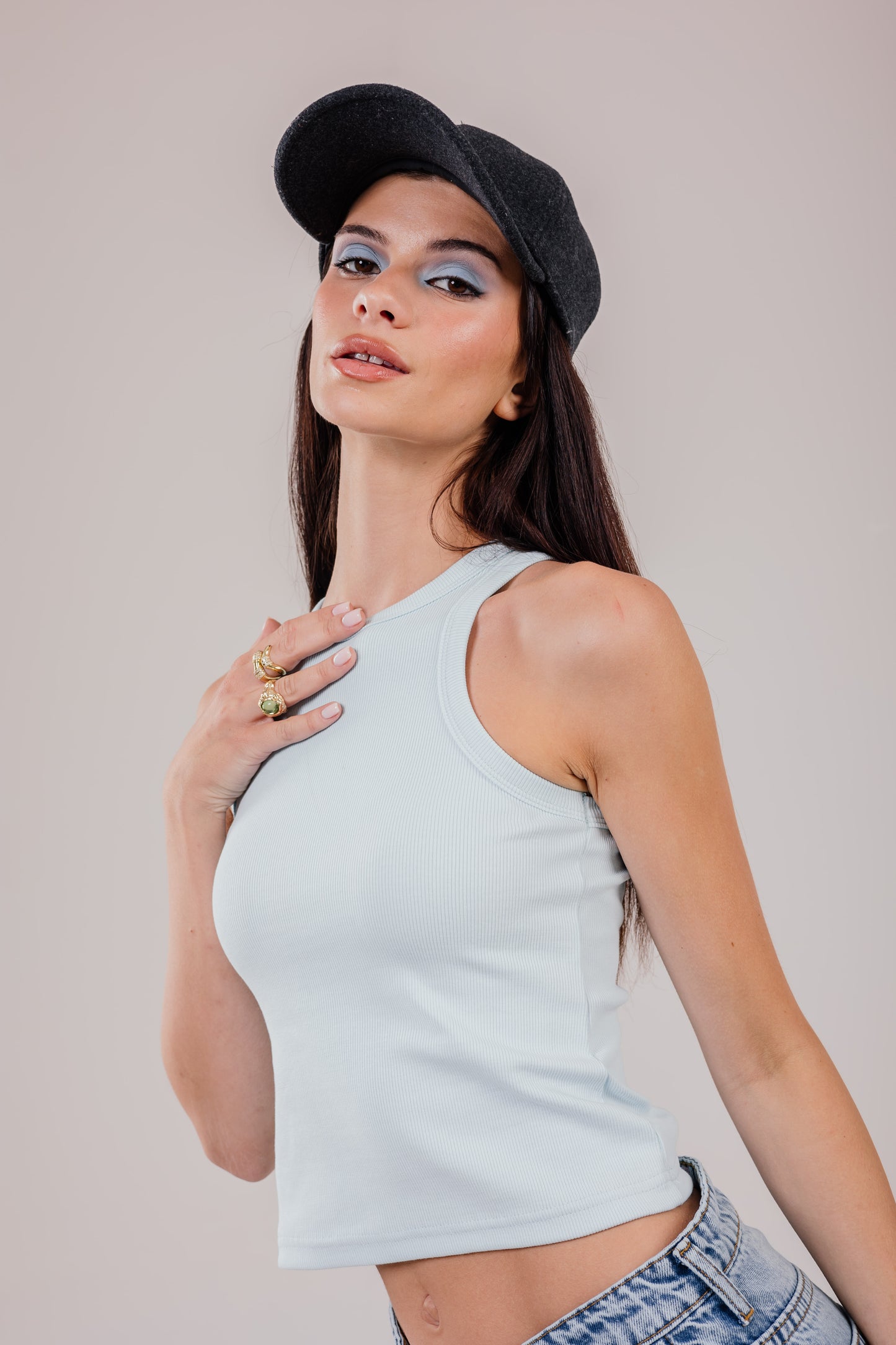 Crew Tank Top Ribbed
