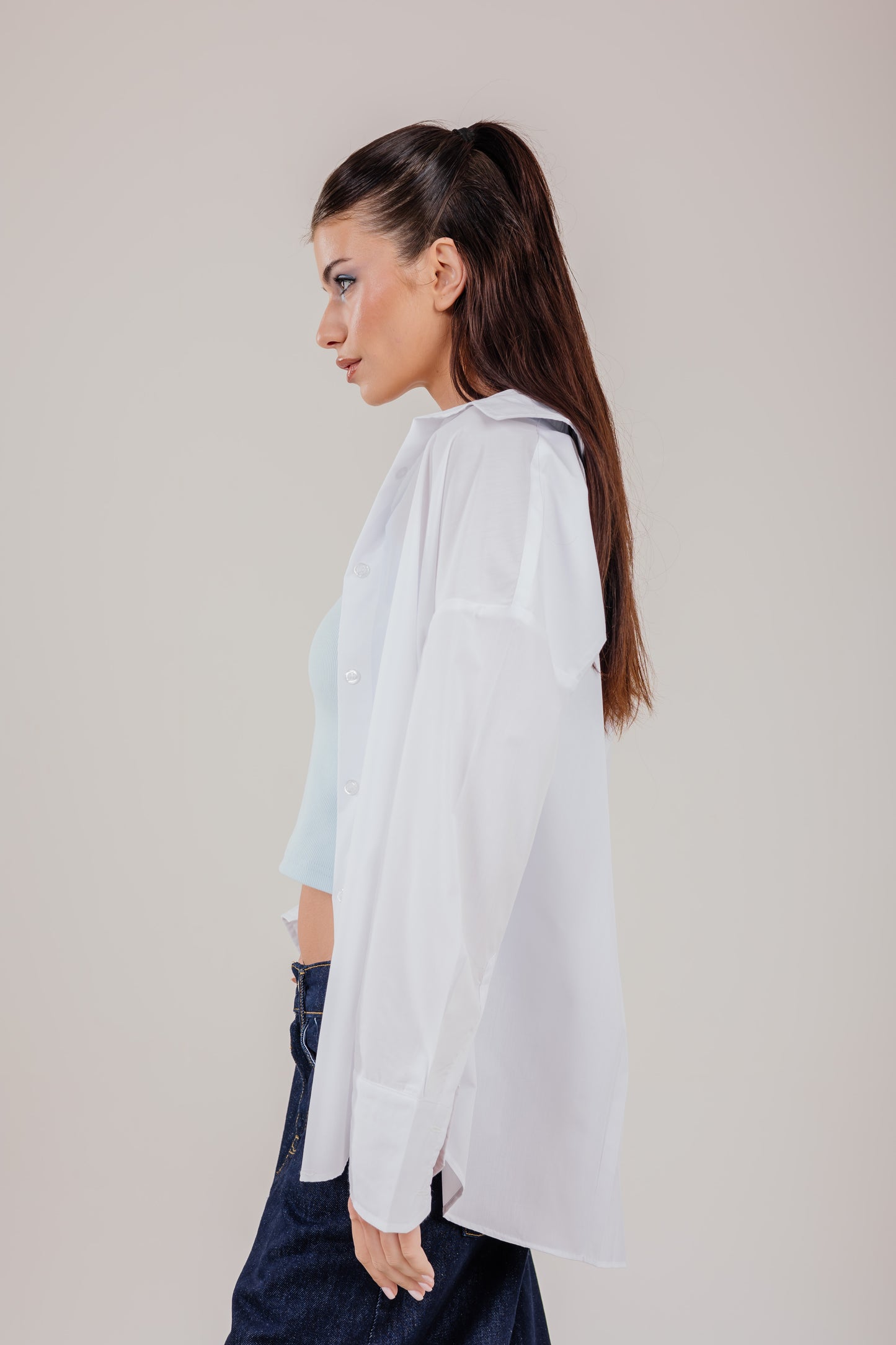 Poplin White Shirt