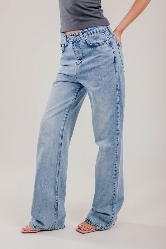 Straight Leg Denim Blue