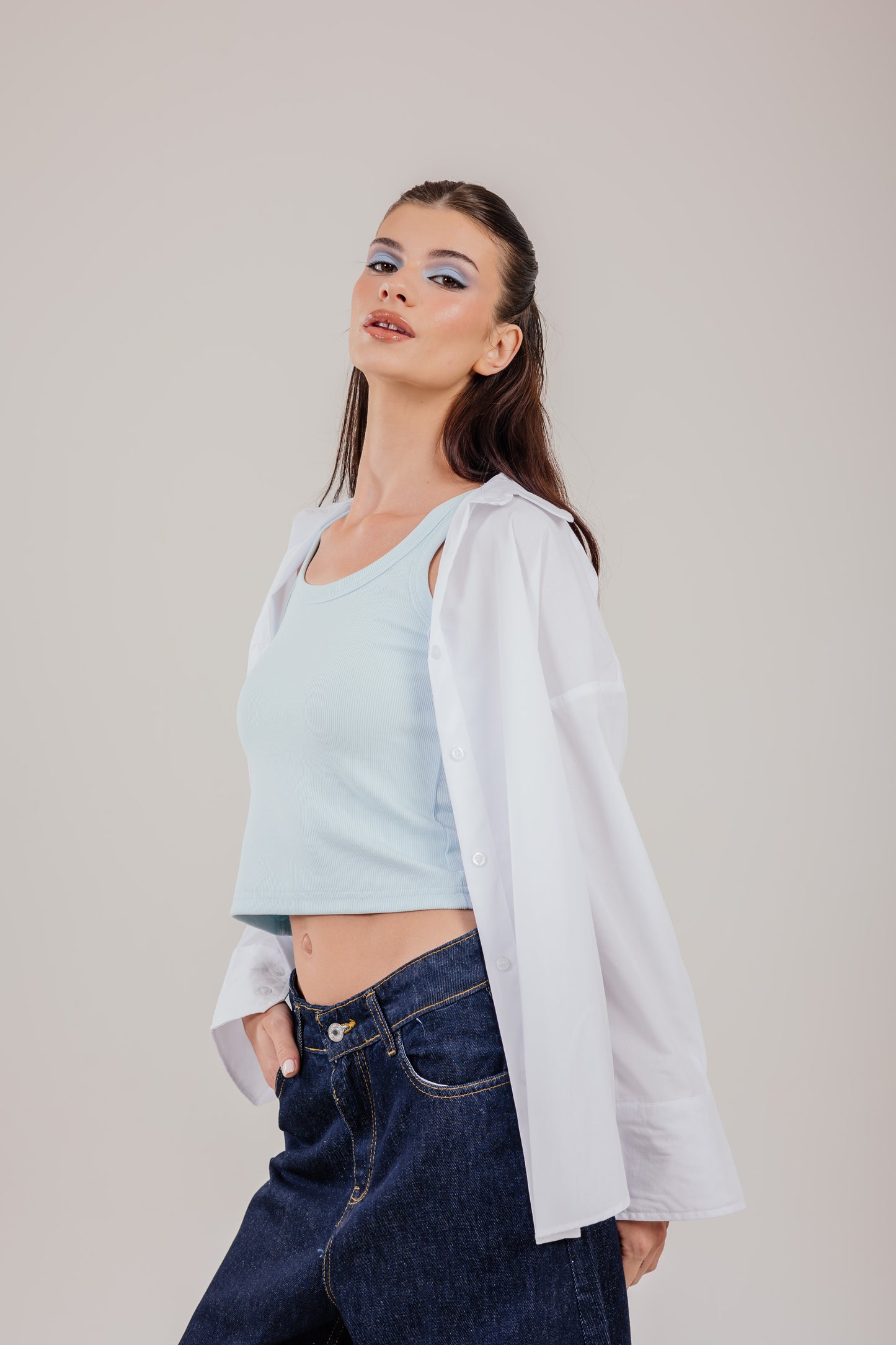 Poplin White Shirt