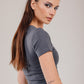 Cotton Square neck Short Sleeve
