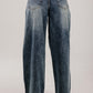 Wide-Leg Denim Dirty Washed