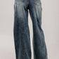 Wide-Leg Denim Dirty Washed