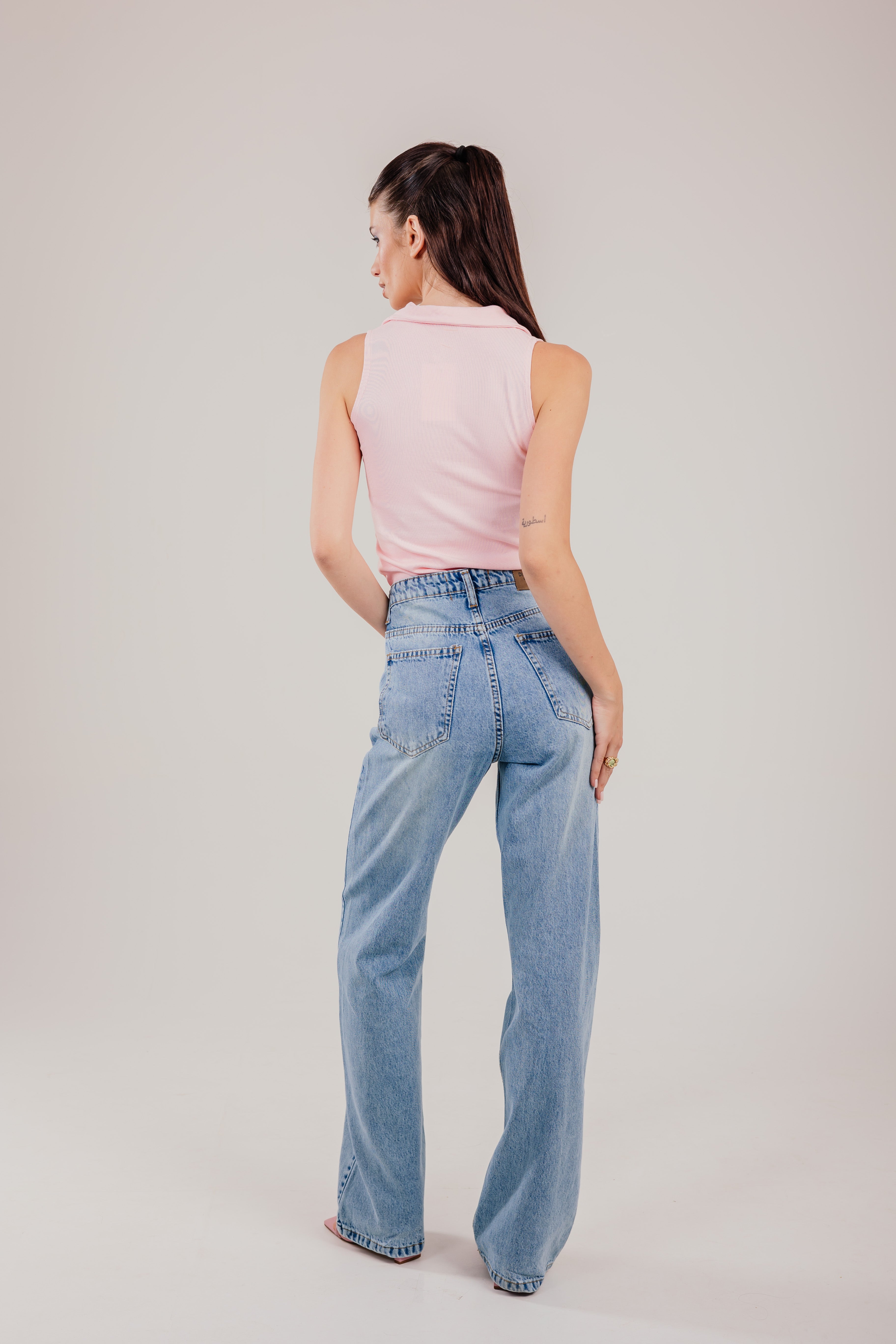 Ribbed Polo Sleeveless