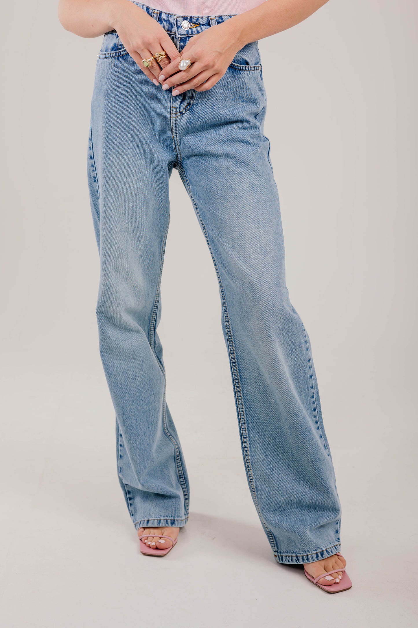 Straight Leg Denim Blue
