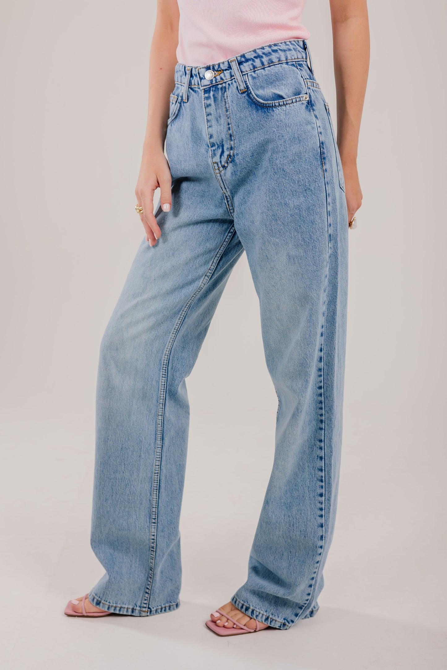 Straight Leg Denim Blue