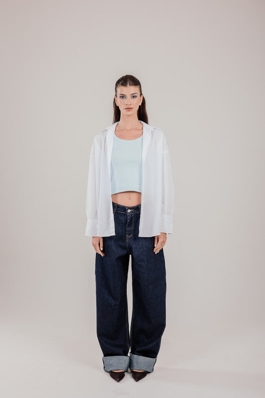 Poplin White Shirt