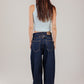 Turn-Up Navy Jeans