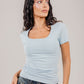 Cotton Square neck Short Sleeve