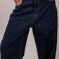 Turn-Up Navy Jeans