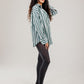Poplin Shirt Olive Wide Stripe