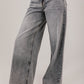 Wide-Leg Denim Grey