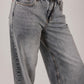 Wide-Leg Denim Grey
