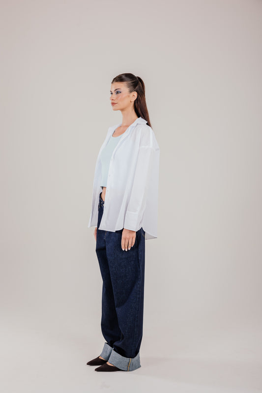 Poplin White Shirt
