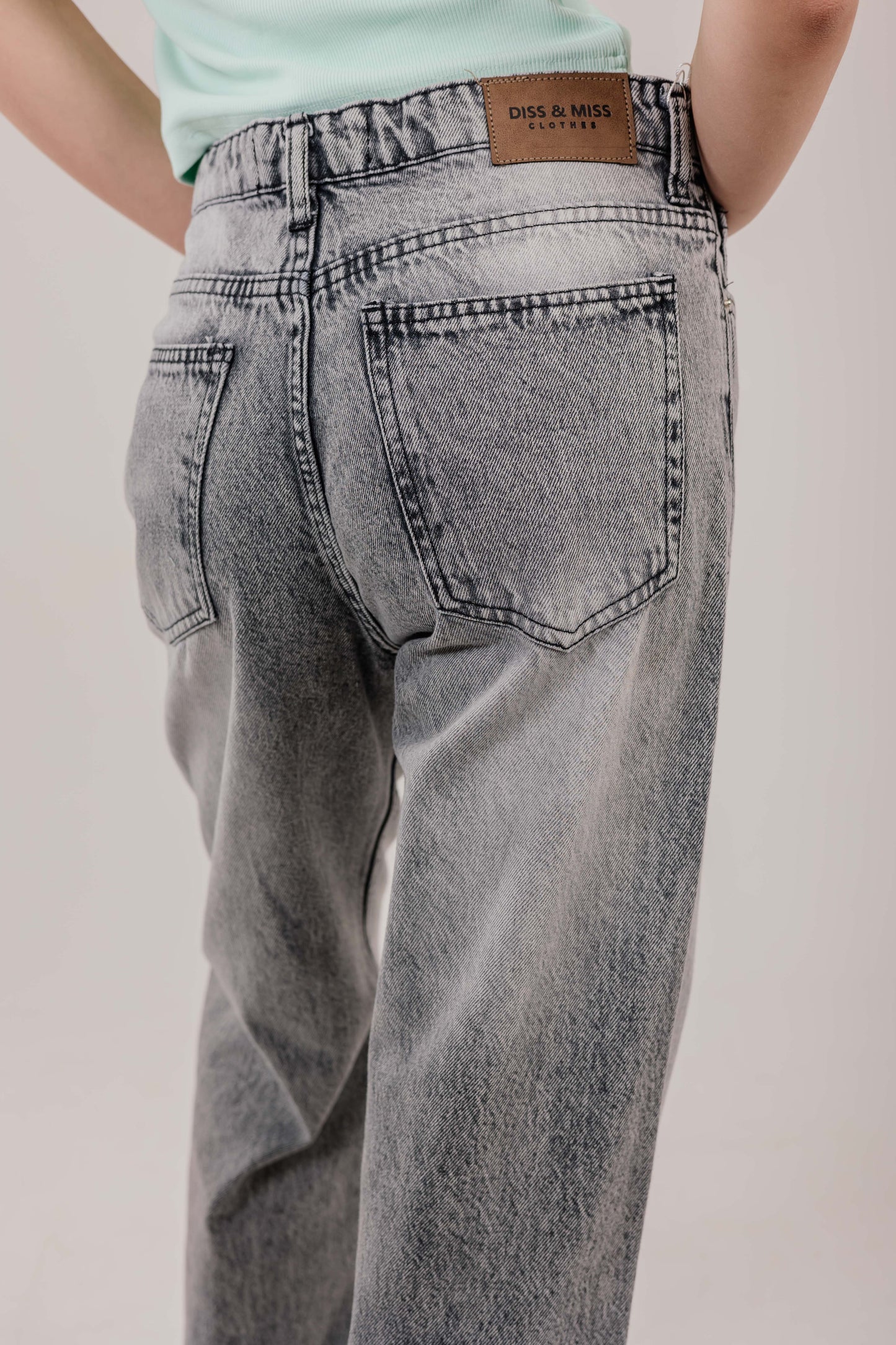 Straight Leg Denim Grey