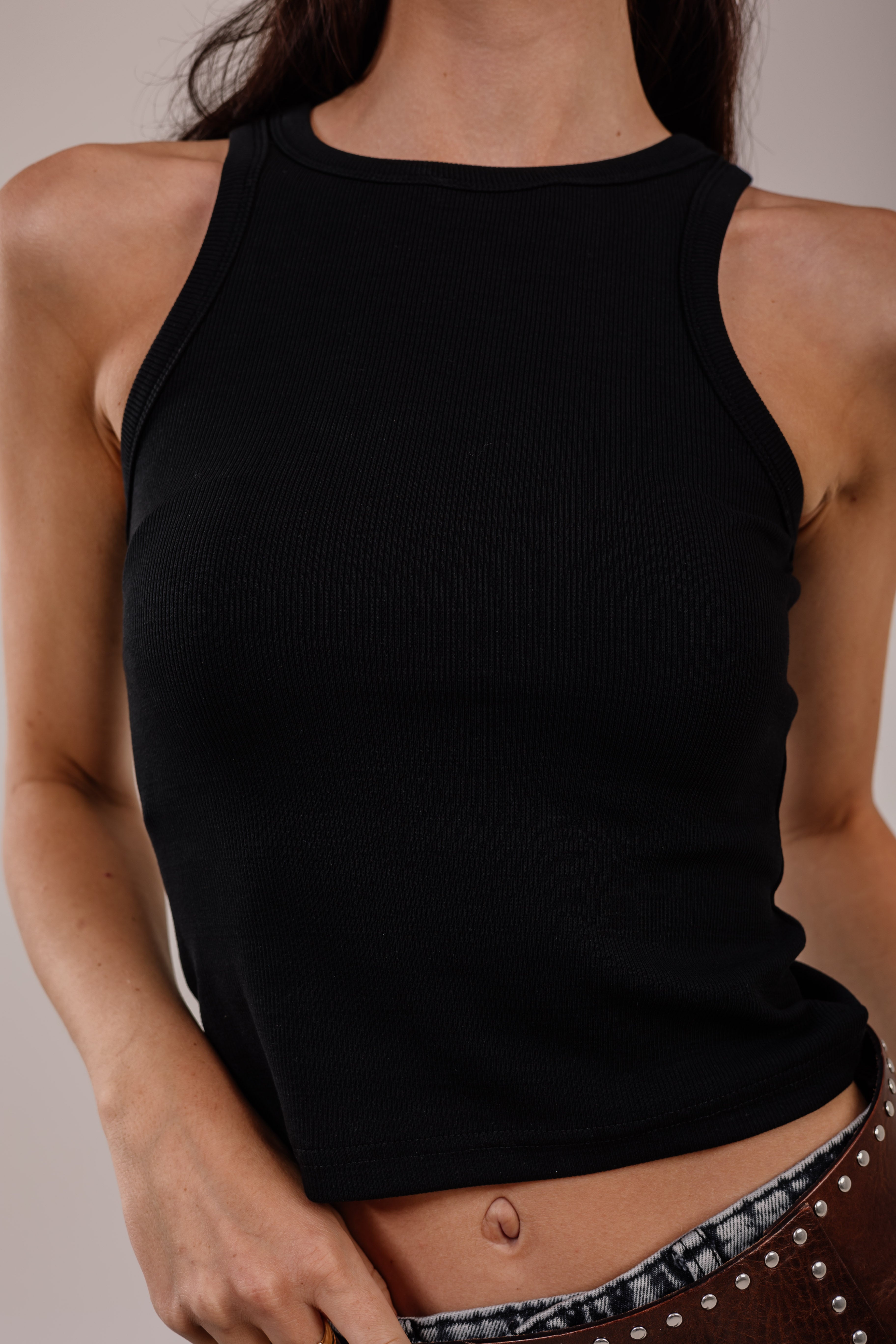 Crew Tank Top Ribbed