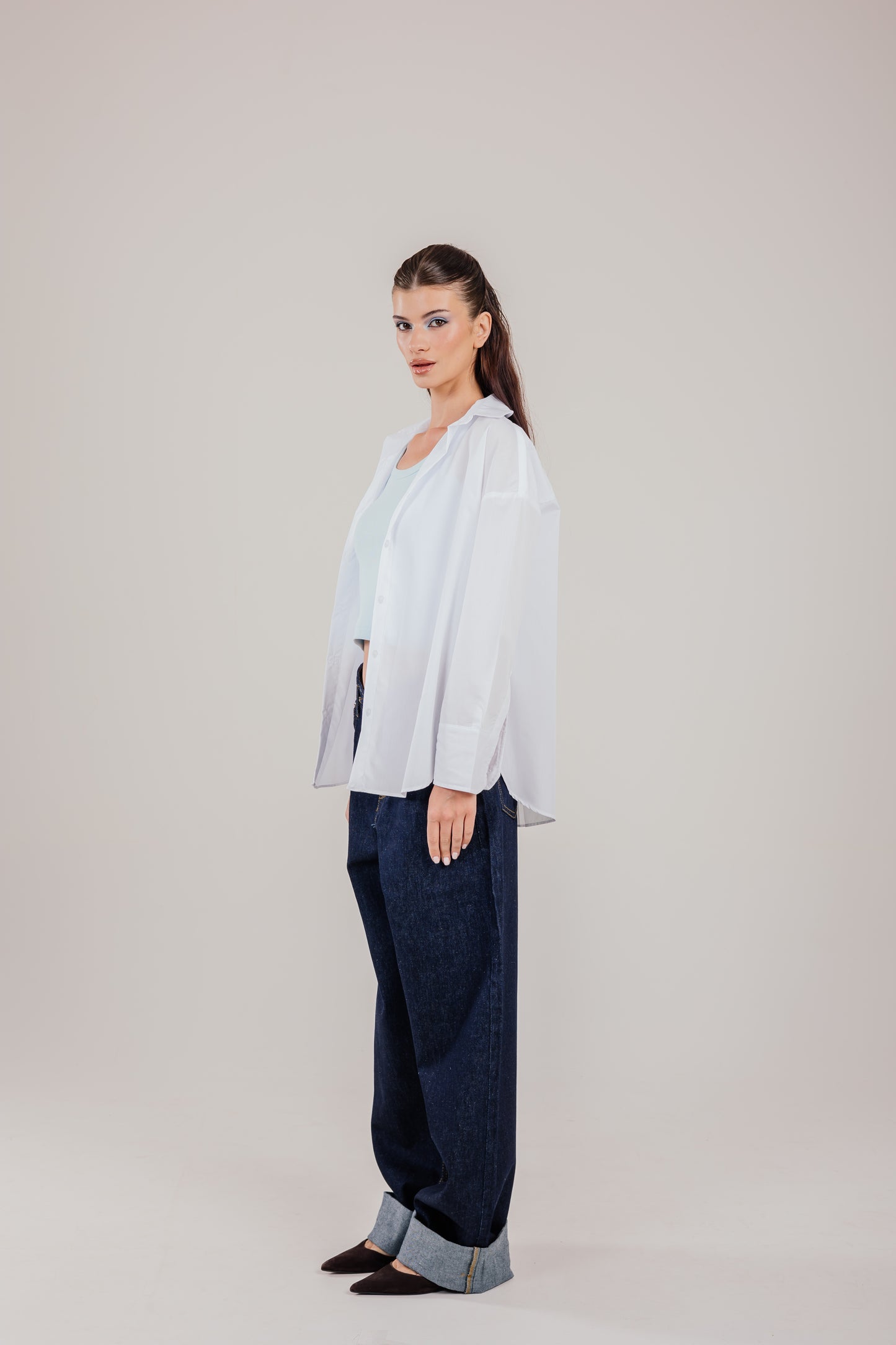 Poplin White Shirt