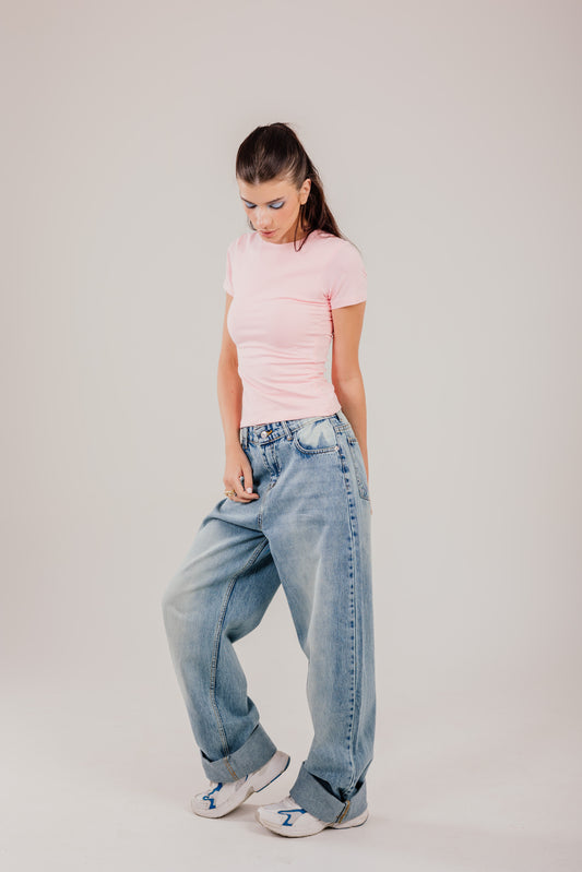 Turn-Up blue Denim