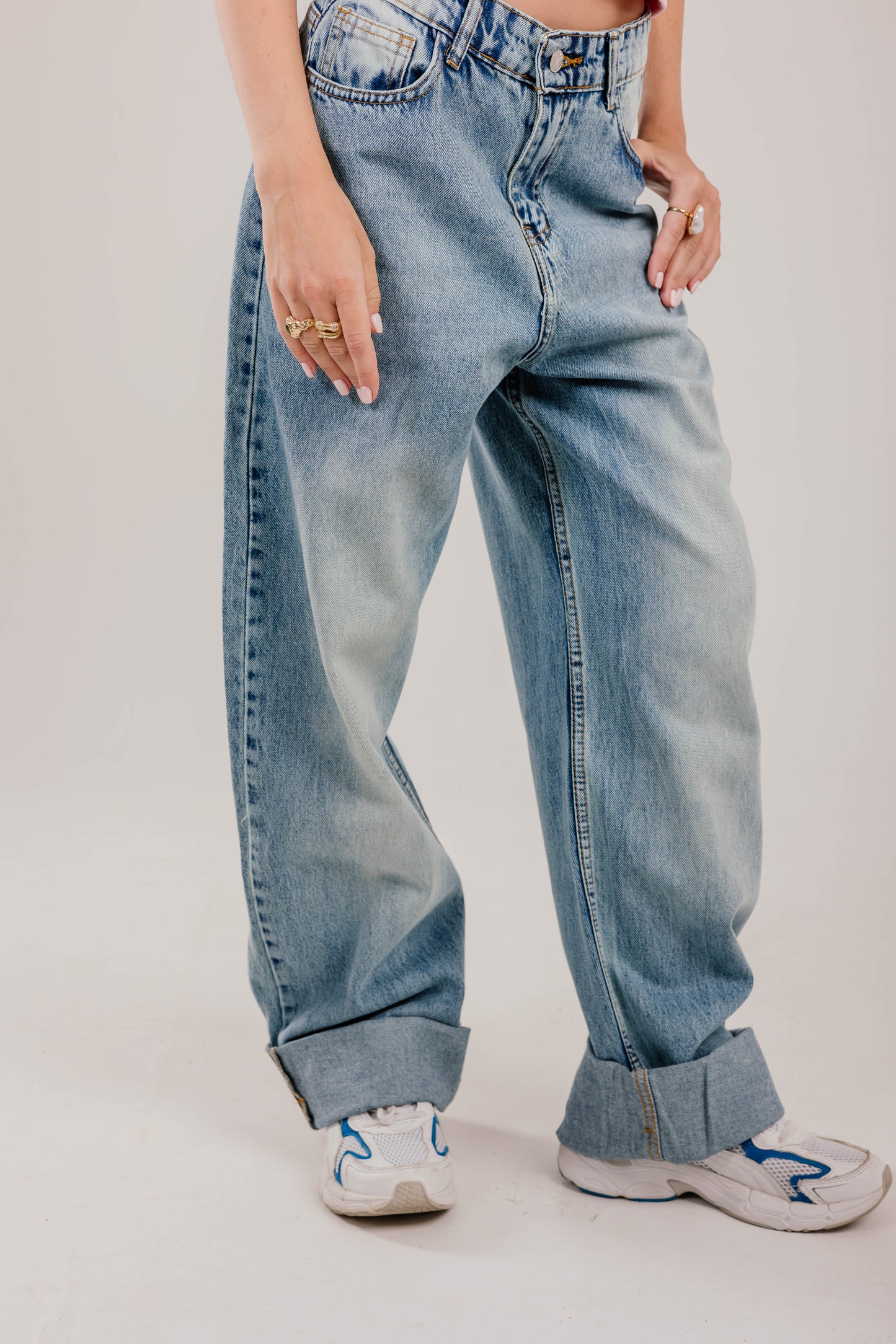 Turn-Up blue Denim