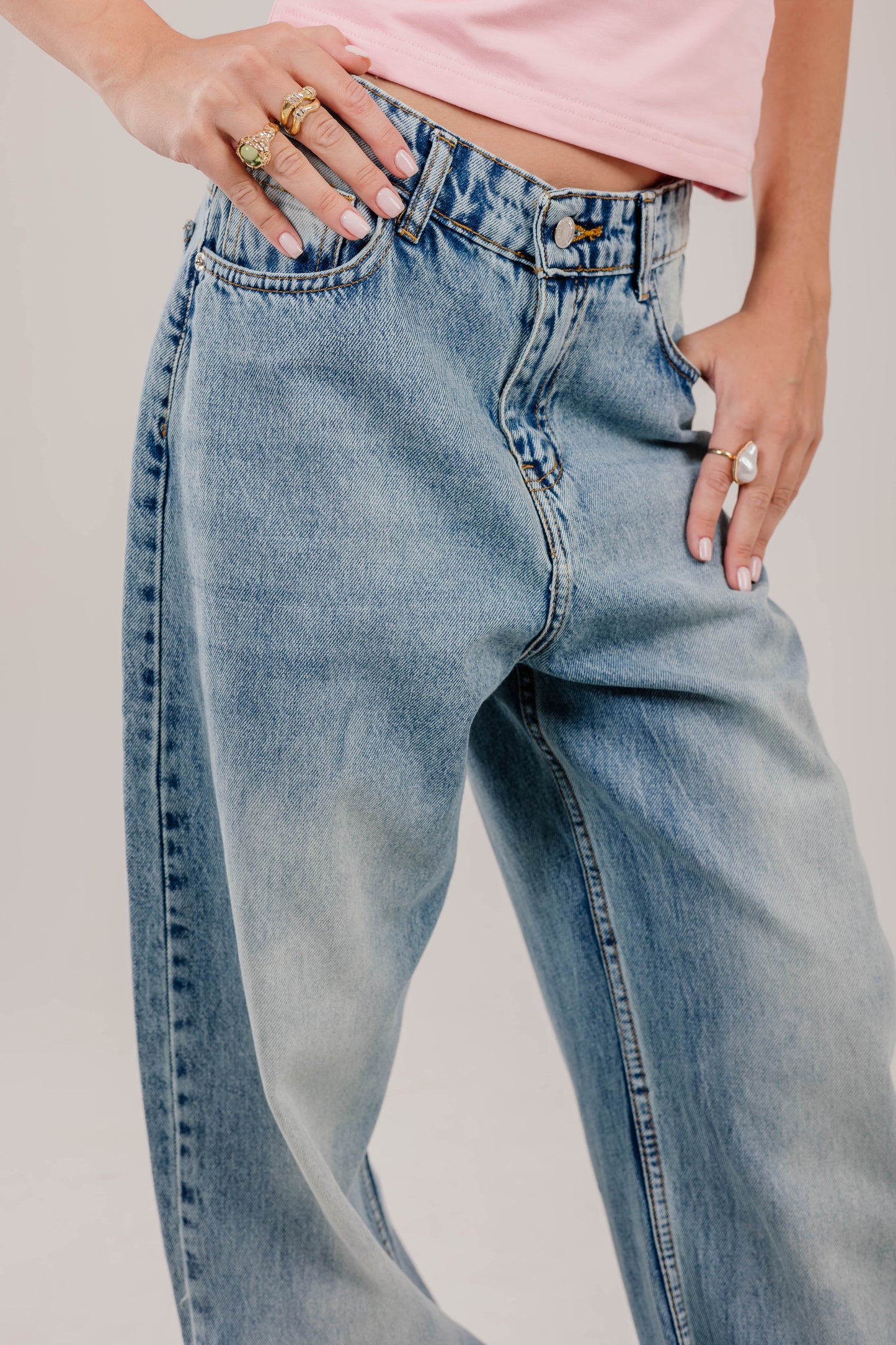 Turn-Up blue Denim