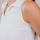 Ribbed Polo Sleeveless