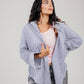 Poplin White Shirt Navy Stripe