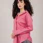 Poplin Red Shirt White Stripe
