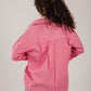 Poplin Red Shirt White Stripe