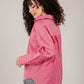 Poplin Red Shirt White Stripe