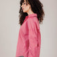 Poplin Red Shirt White Stripe