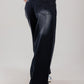 Wide-Leg Denim Black