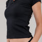 Ribbed Polo Short Sleeve