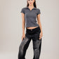 Ribbed Polo Short Sleeve