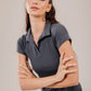 Ribbed Polo Short Sleeve