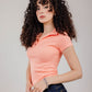 Ribbed Polo Short Sleeve