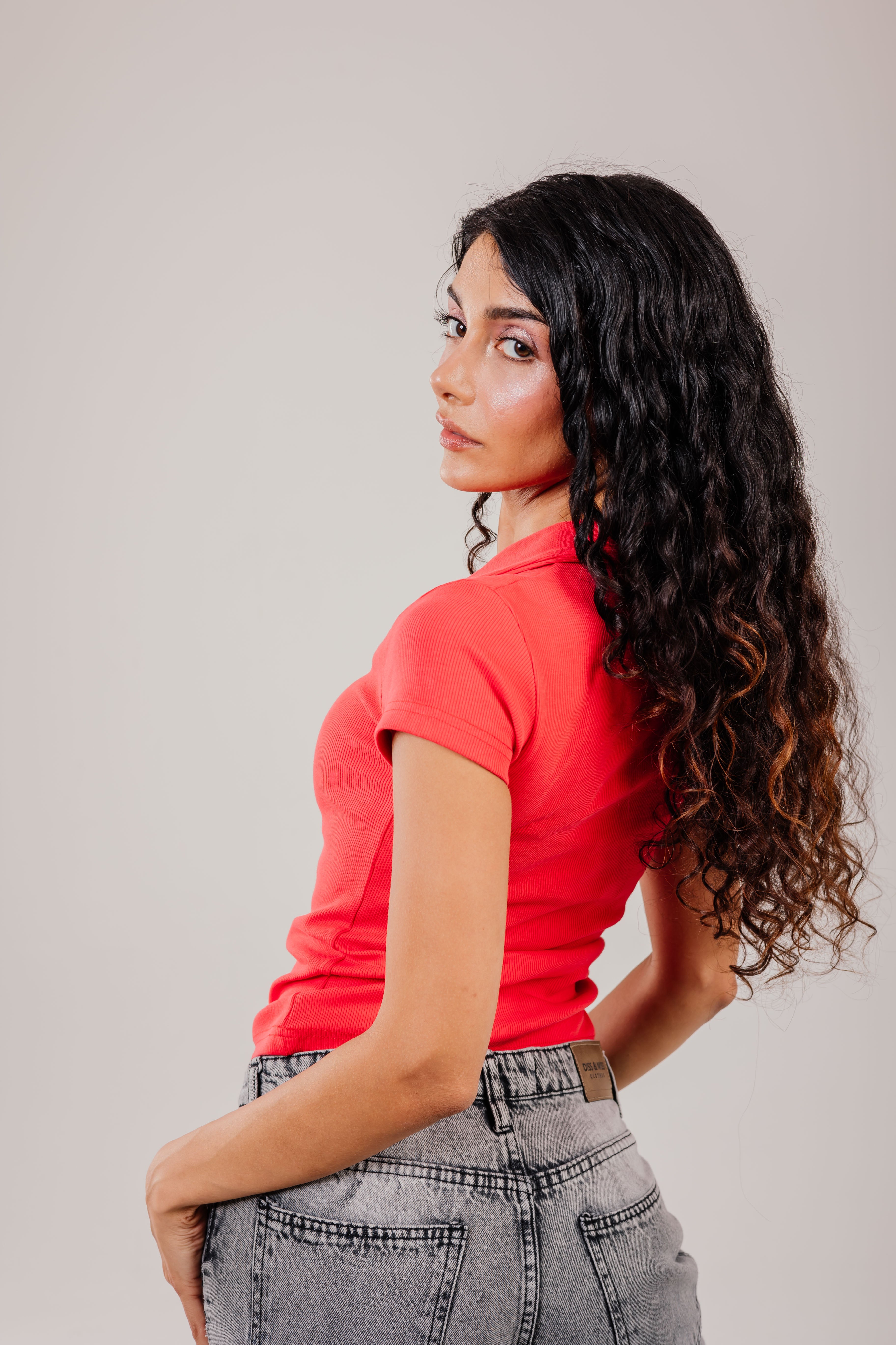 Ribbed Polo Short Sleeve