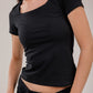 Cotton Square neck Short Sleeve