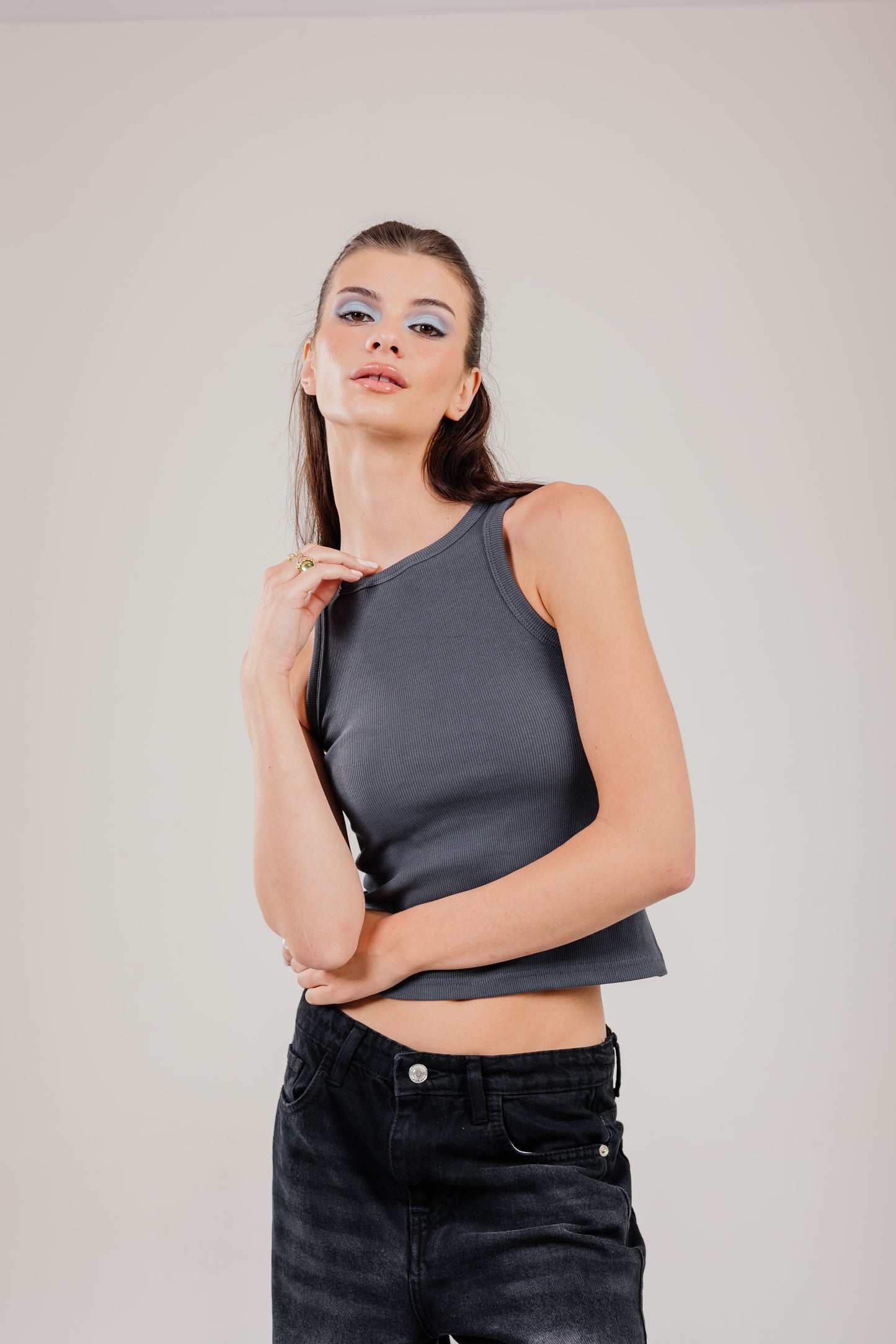 Crew Tank Top Ribbed