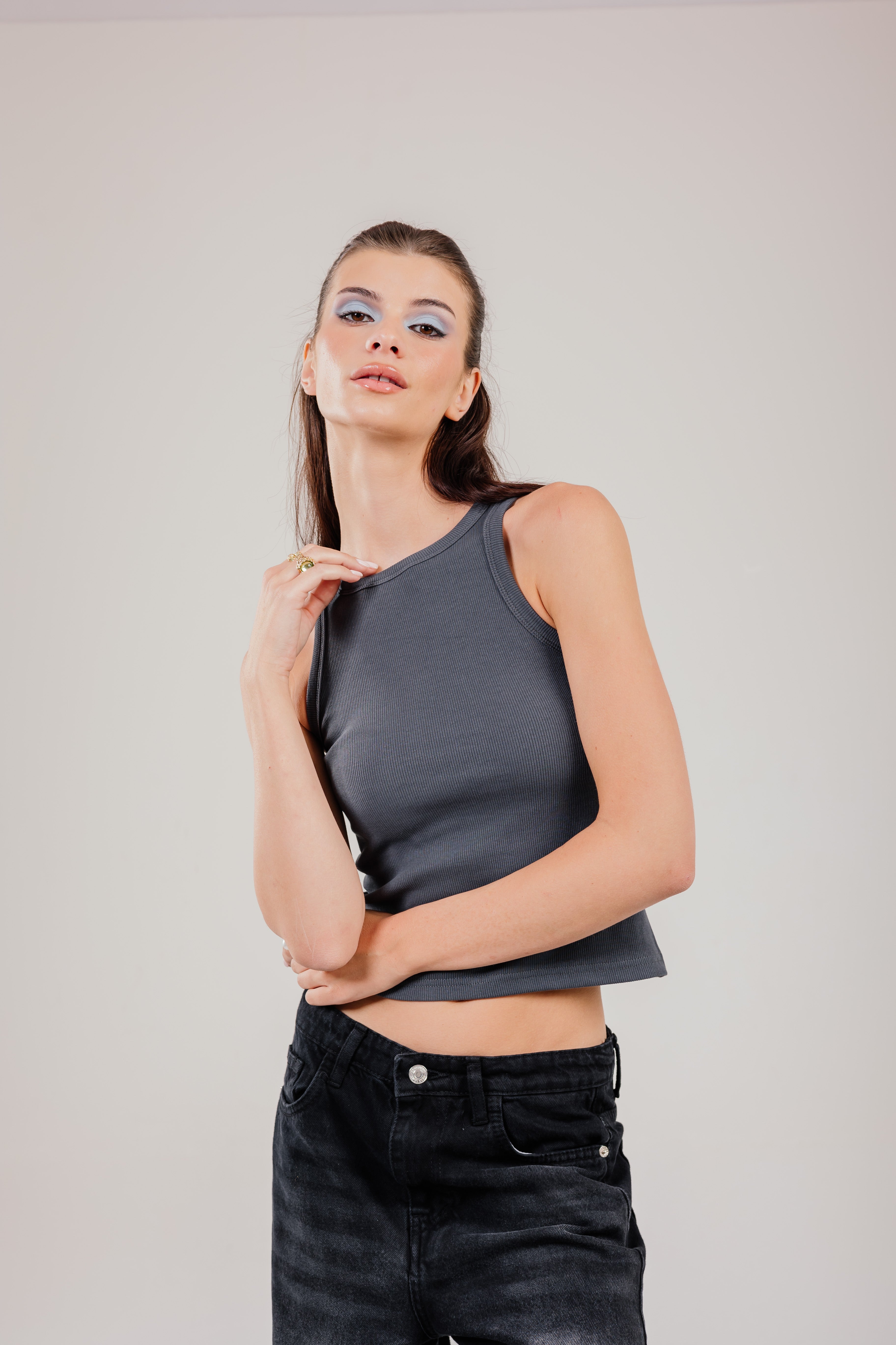 Crew Tank Top Ribbed