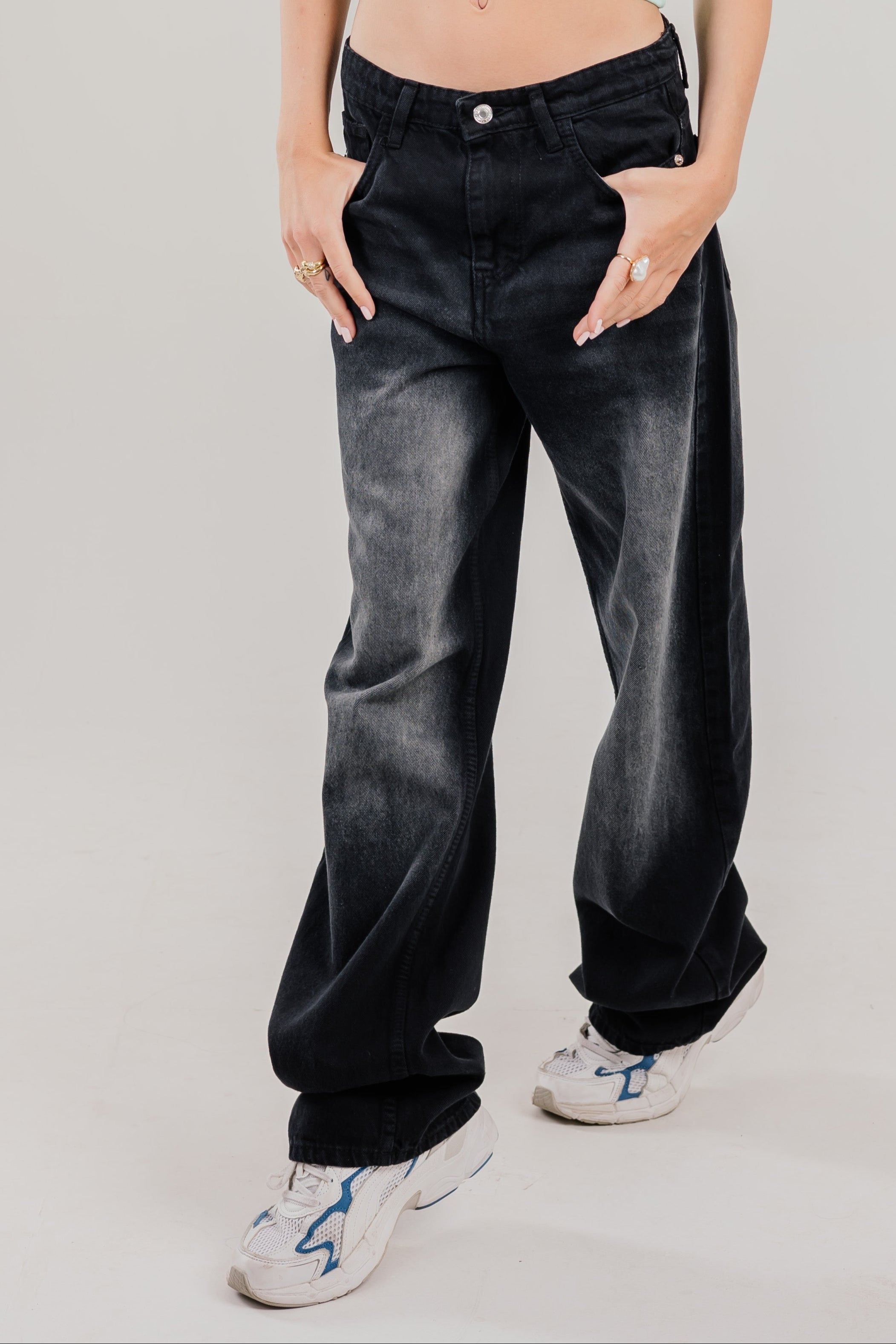 Straight Leg Denim Black