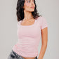 Cotton Square neck Short Sleeve