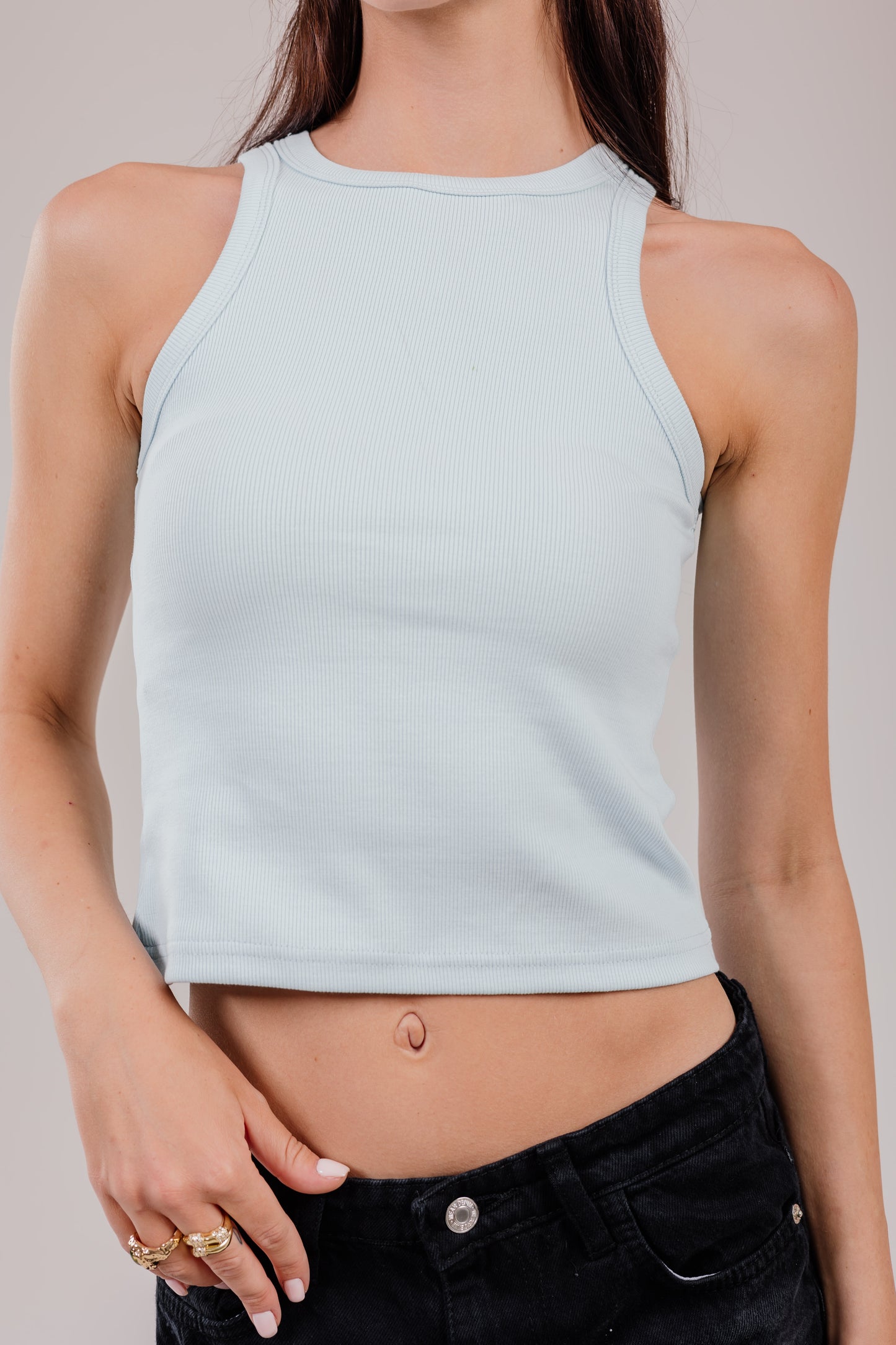 Crew Tank Top Ribbed