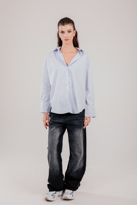 Poplin Baby Blue Shirt