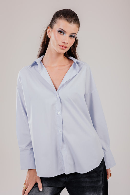 Poplin Baby Blue Shirt